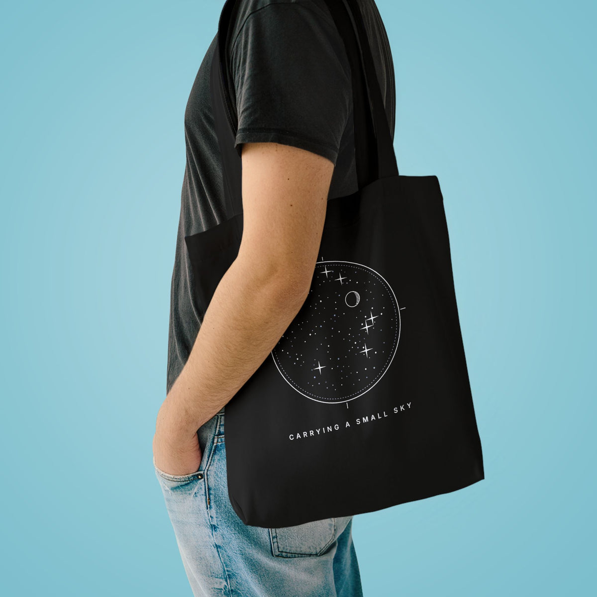 Carrying A Small Sky Tote