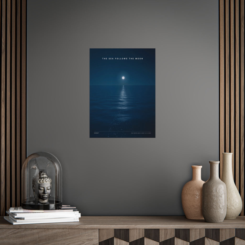 The Sea Follows The Moon Poster